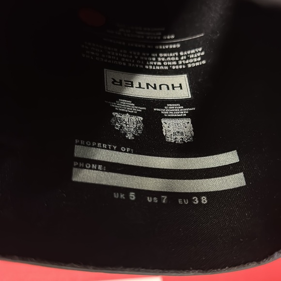 Hunter Womens Rain Boots size 7 - Picture 5 of 8